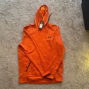 UNDER ARMOUR orange Hooded hoodie Sweatshirt